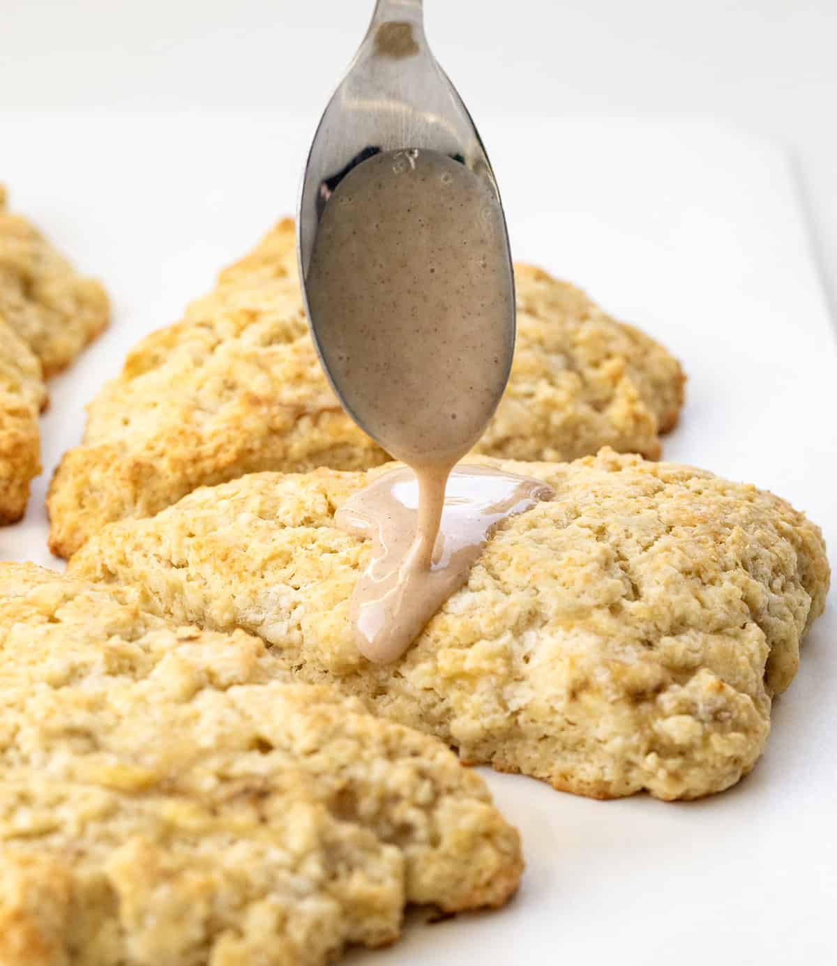 Banana Scones with Maple Glaze