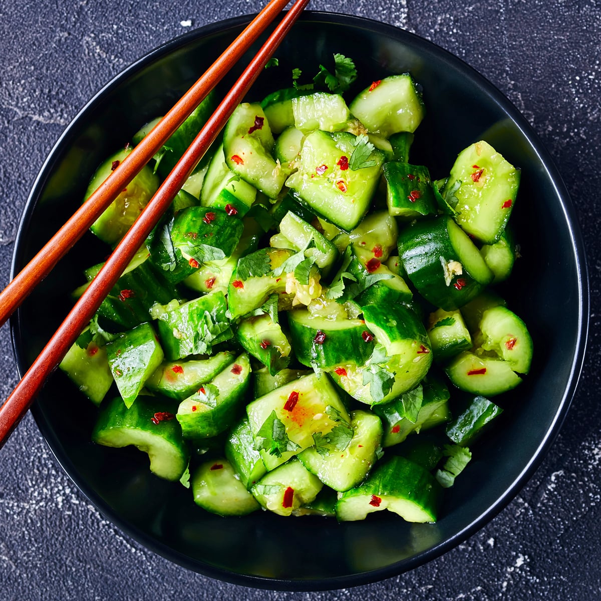 Smashed Cucumber Salad