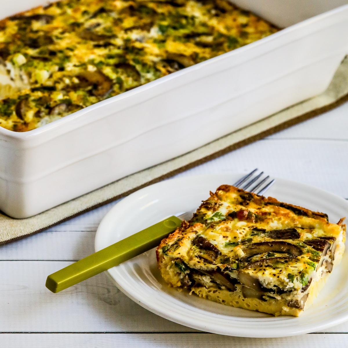 Mushroom and Feta Breakfast Casserole