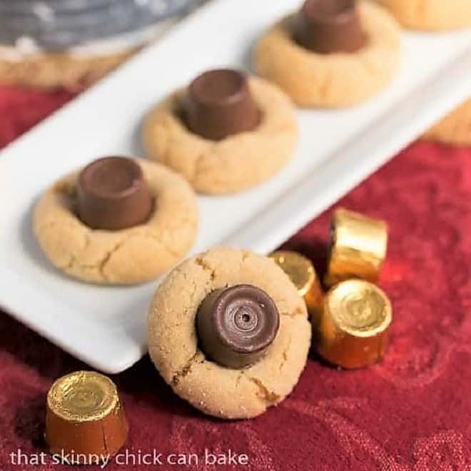 Rolo Peanut Blossoms - A Caramel Twist - That Skinny Chick Can Bake