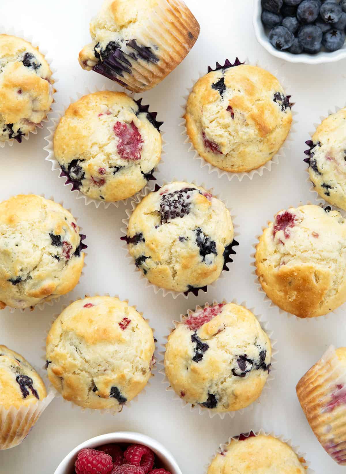 Triple Berry Muffins
