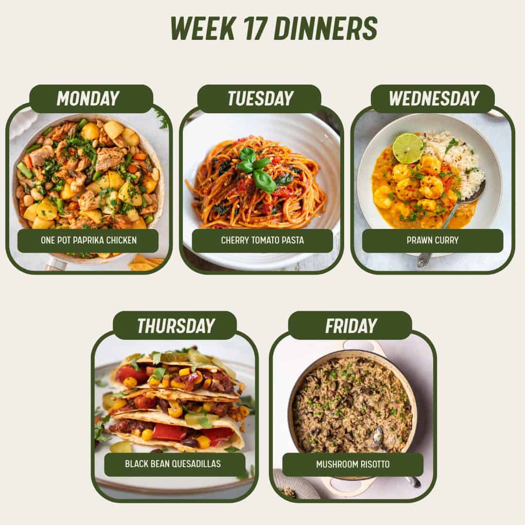 Week 17 Dinners - 4/5/26