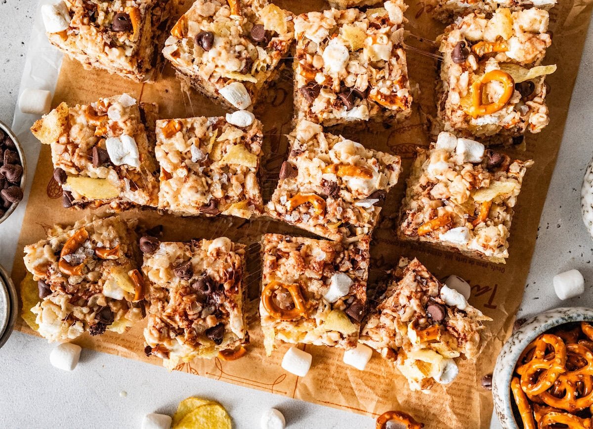 The Ultimate Sweet and Salty Rice Krispie Treats