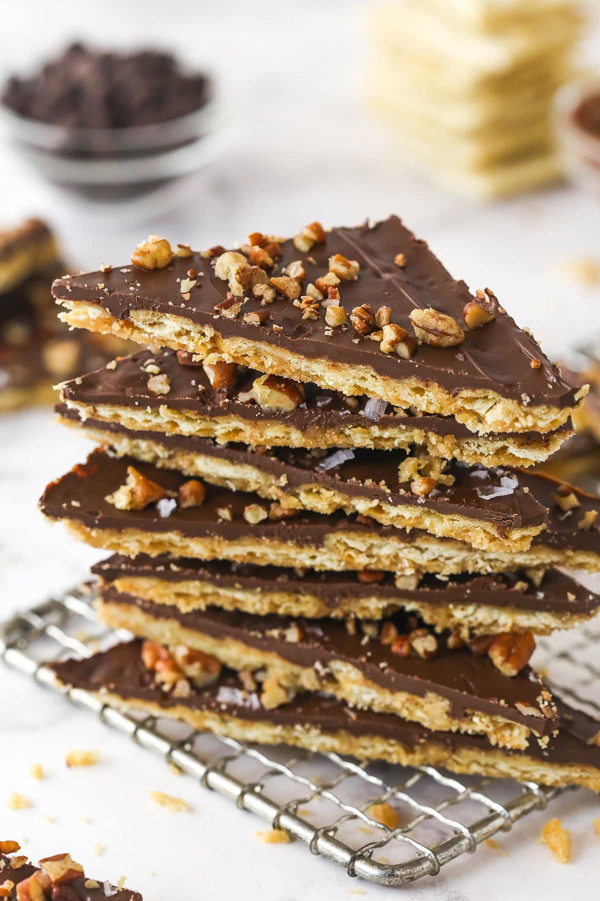 Saltine Cracker Toffee Candy - A Sweet and Savory Holiday Favorite