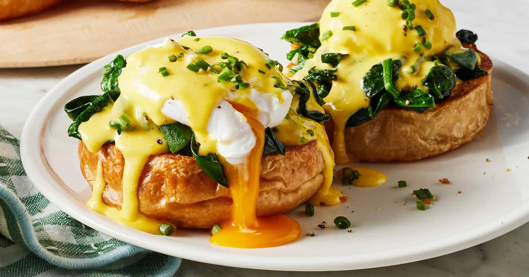 Love eggs Benedict? Try eggs Florentinea fresh spring twist on the classic