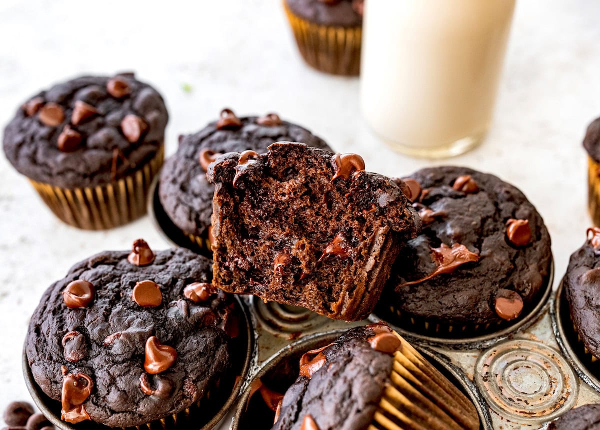 Moist, Chocolatey Muffins Packed with Hidden Veggies