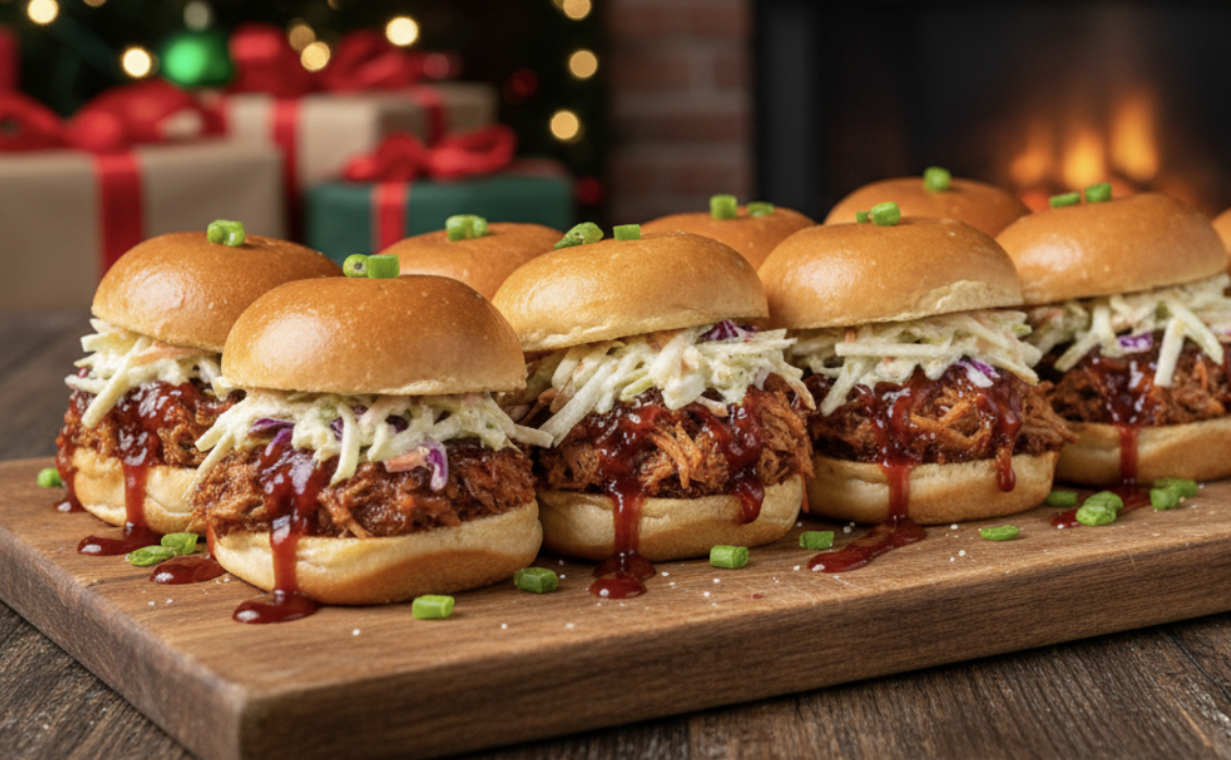 Slow-Cooker Pulled Pork Sliders
