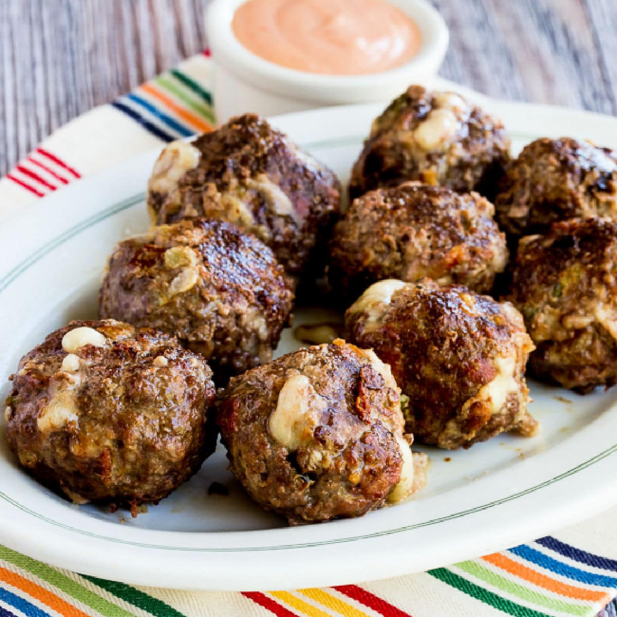 Bacon Cheeseburger Meatballs