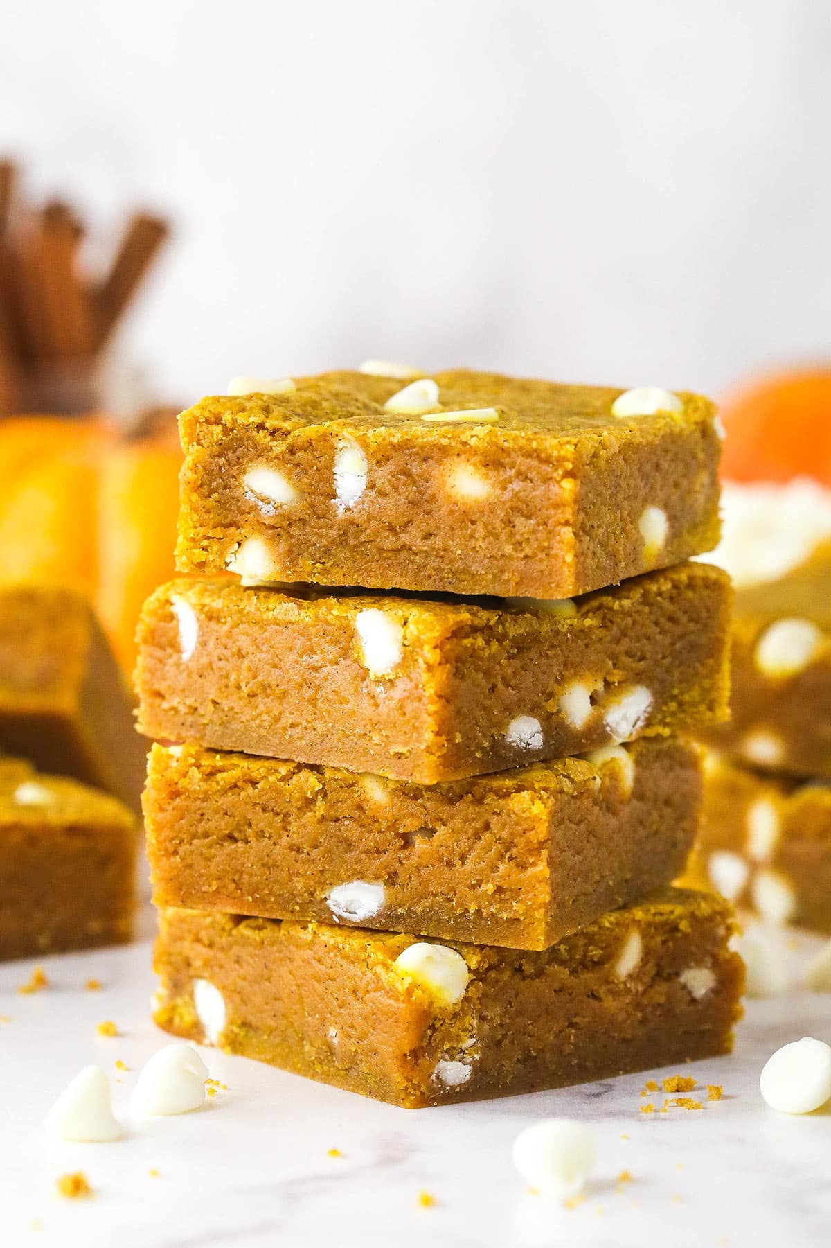 Easy Pumpkin Blondies - Perfect Chewy Texture!