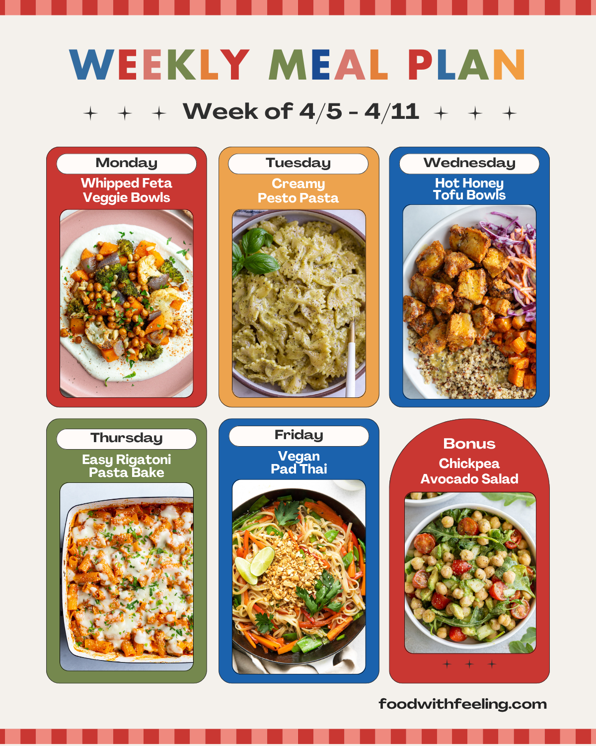 Meal Plan #38 - Food with Feeling