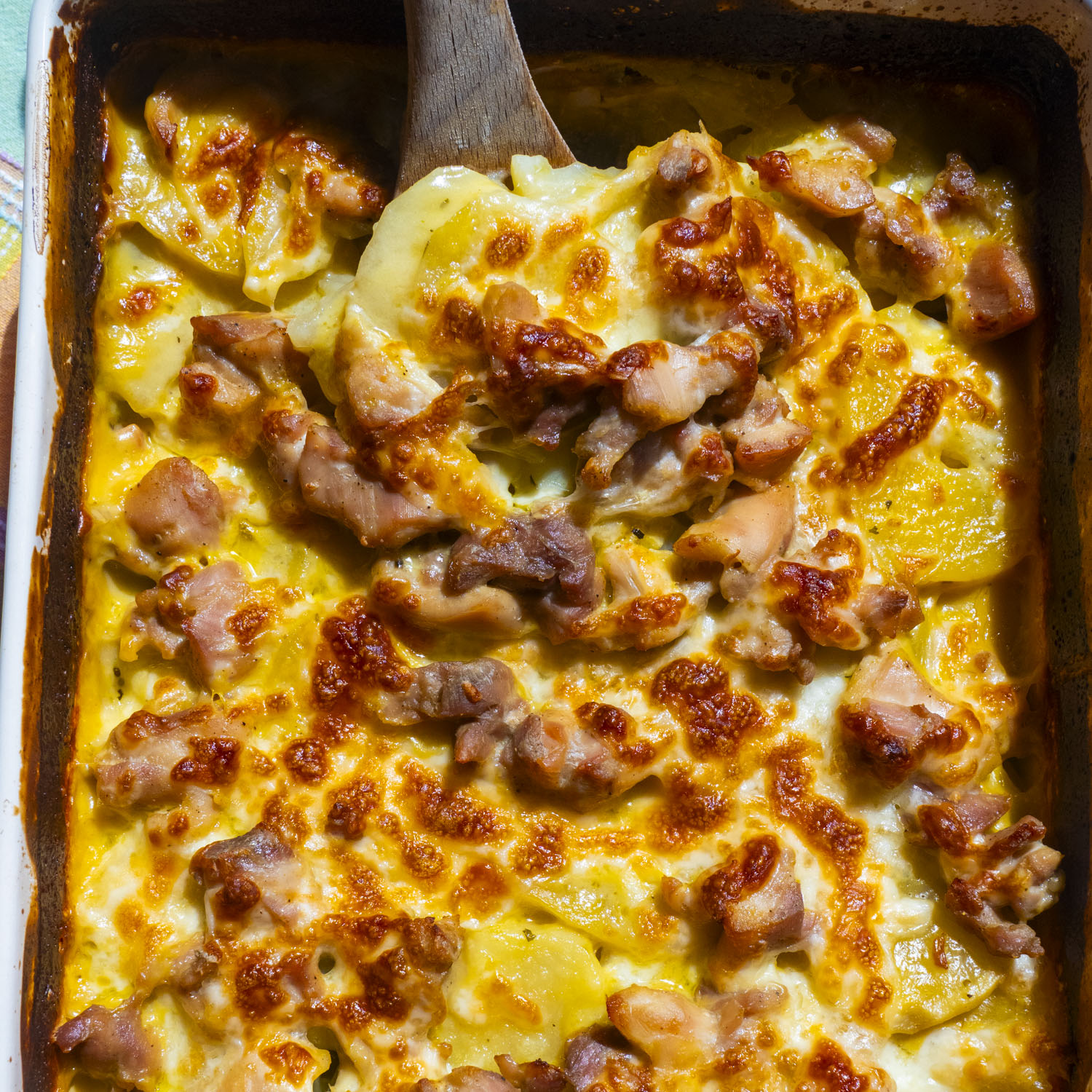 Chicken Thigh Casserole with Potatoes and Cabbage