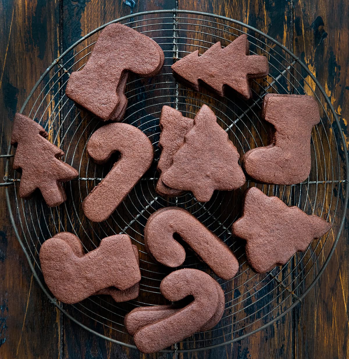 Cut-Out Chocolate Sugar Cookies