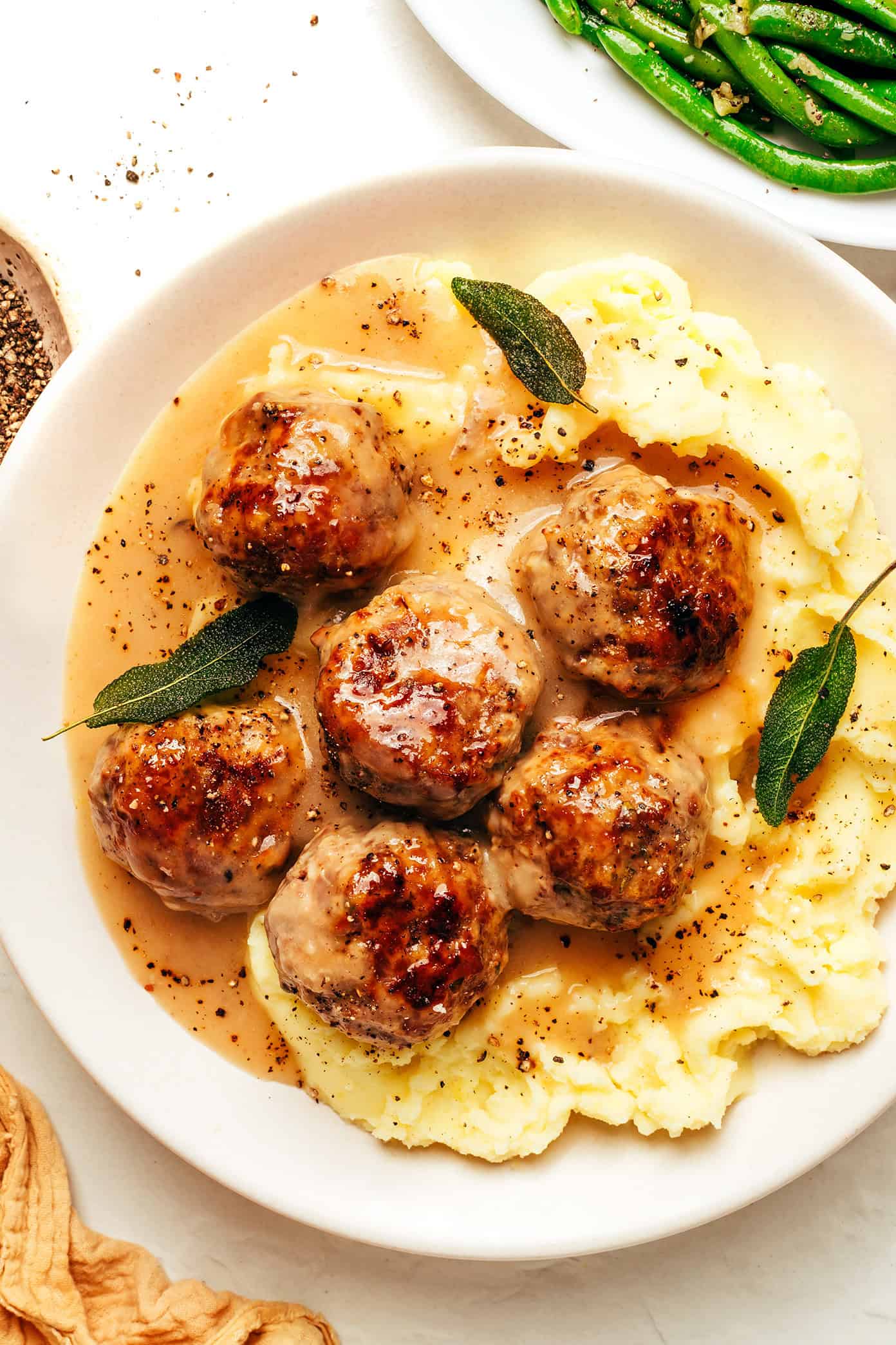 Turkey Meatballs with Gravy