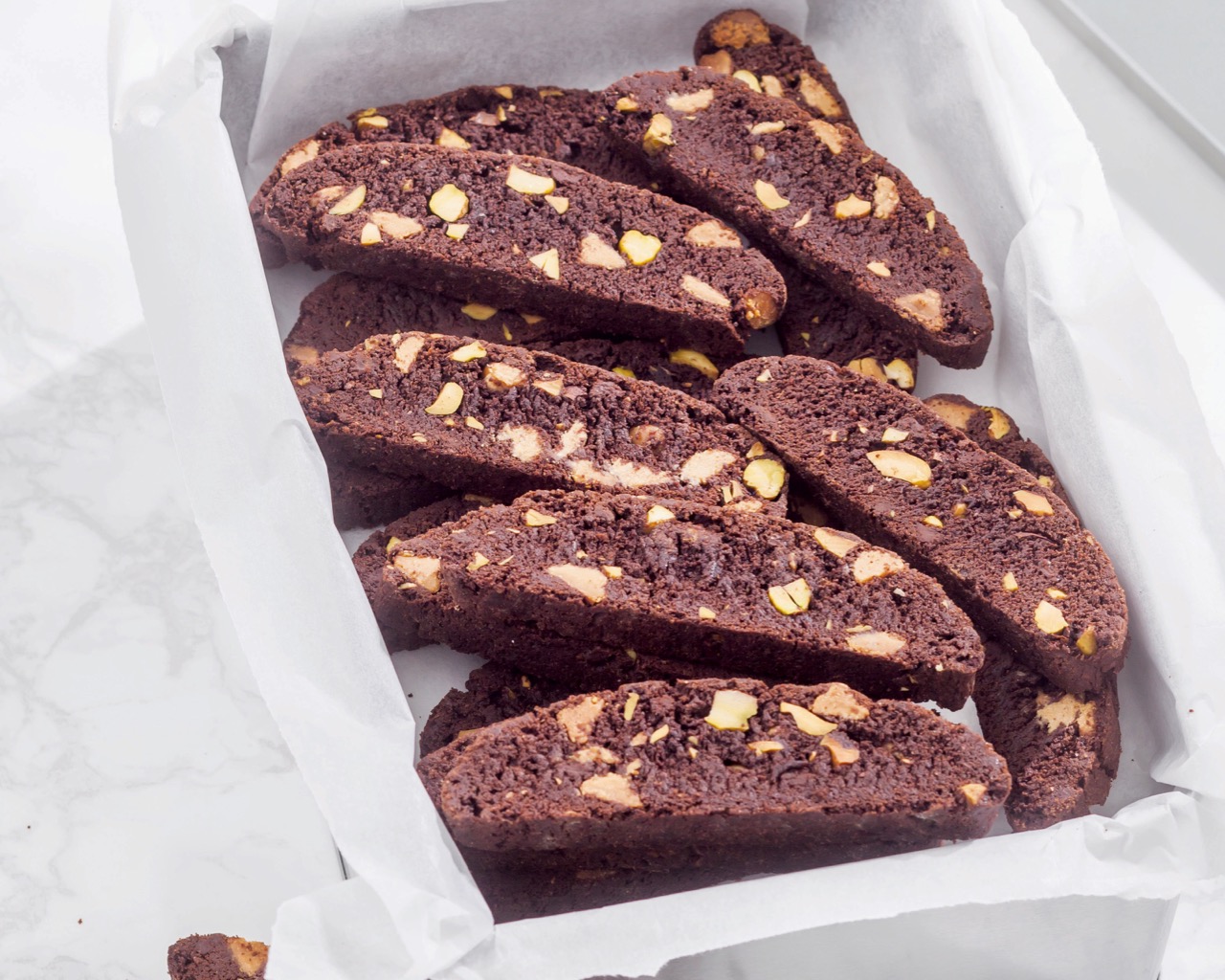 Chocolate-Peanut Butter-Pistachio Biscotti - Bake from Scratch Chocolate-Peanut Butter-Pistachio Biscotti - Bake from Scratch