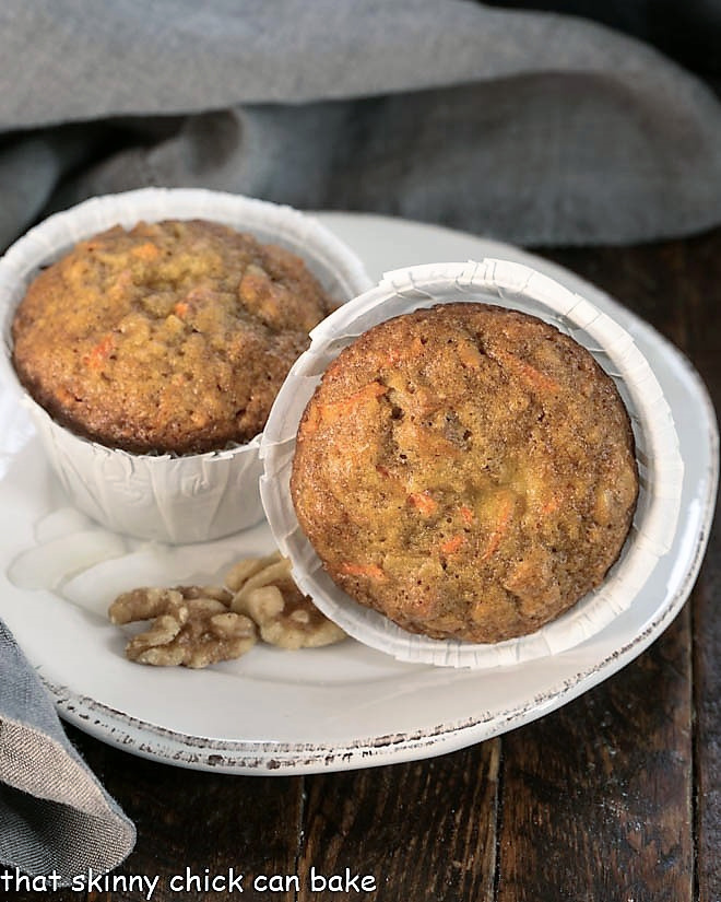 Cream Cheese Filled Carrot Cake Muffins - That Skinny Chick Can Bake Cream Cheese Filled Carrot Cake Muffins - That Skinny Chick Can Bake