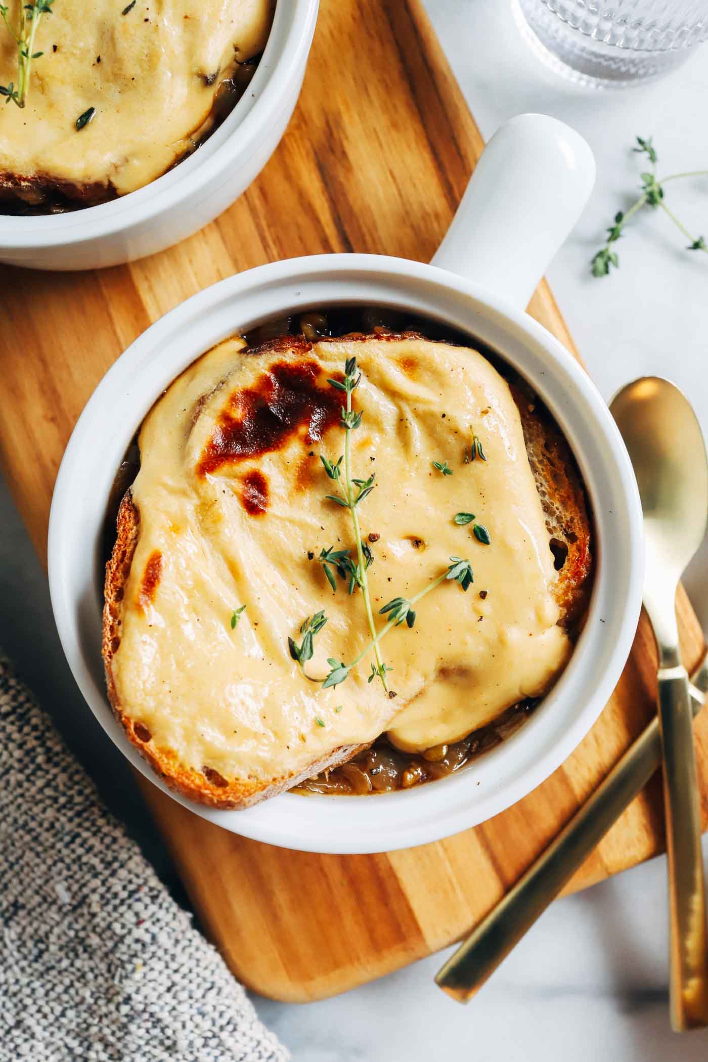 Vegan French Onion Soup with Lentils - Making Thyme for Health