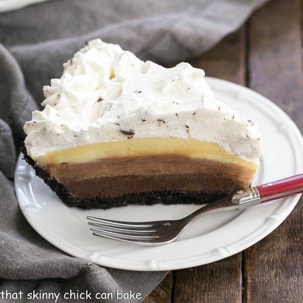 Triple Chocolate Layer Pie