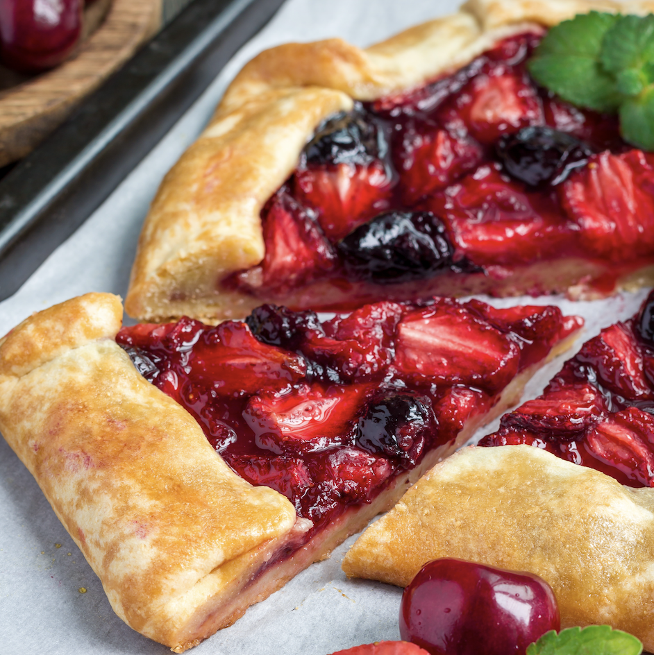 Strawberry Cherry Galette