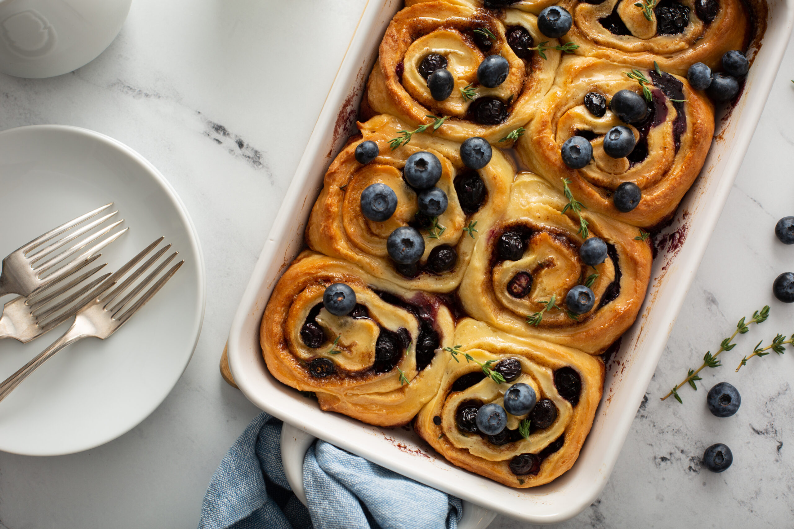 Homemade Blueberry Rolls