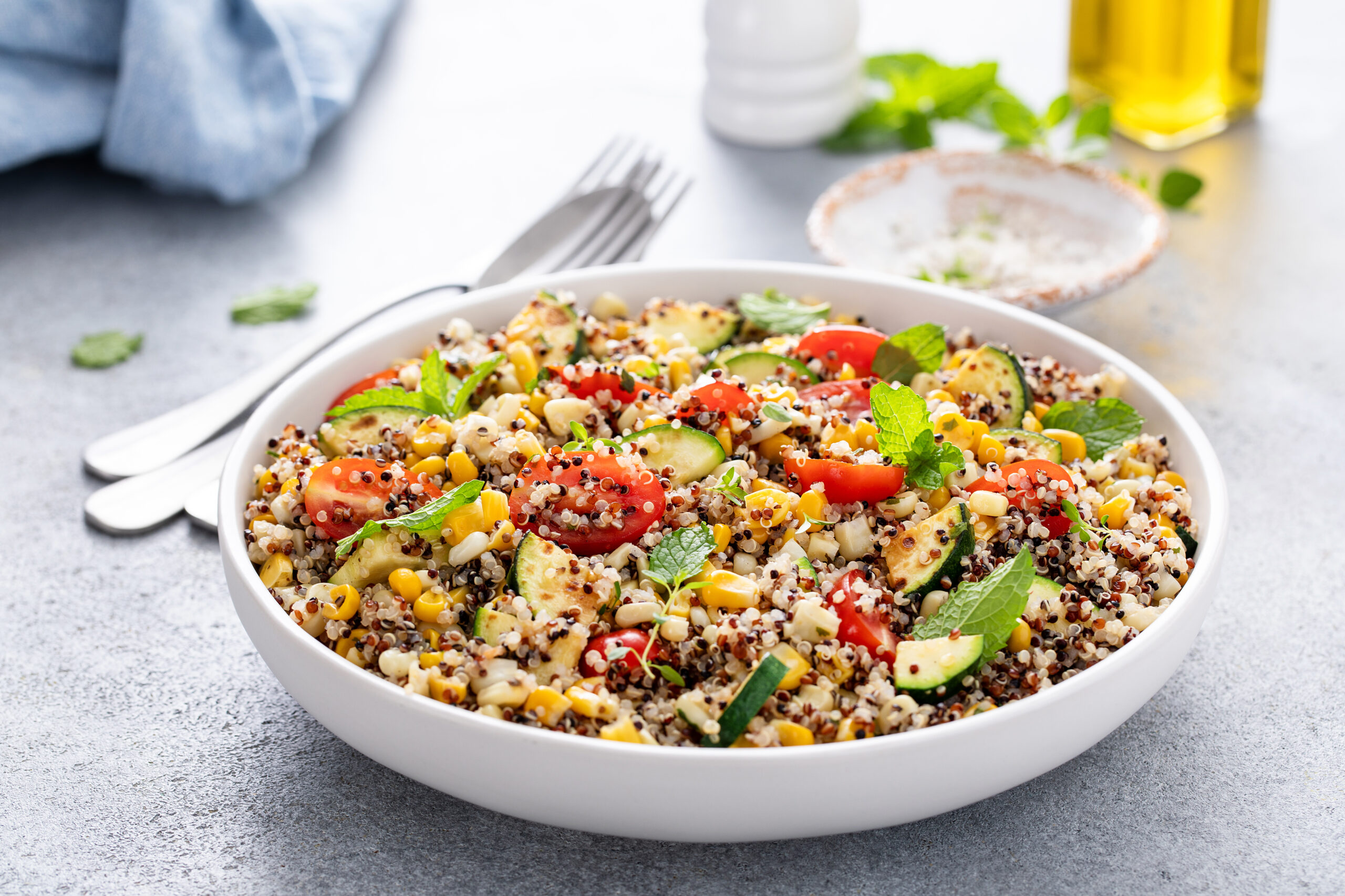 Quinoa Salad with Fresh Garden Veggies