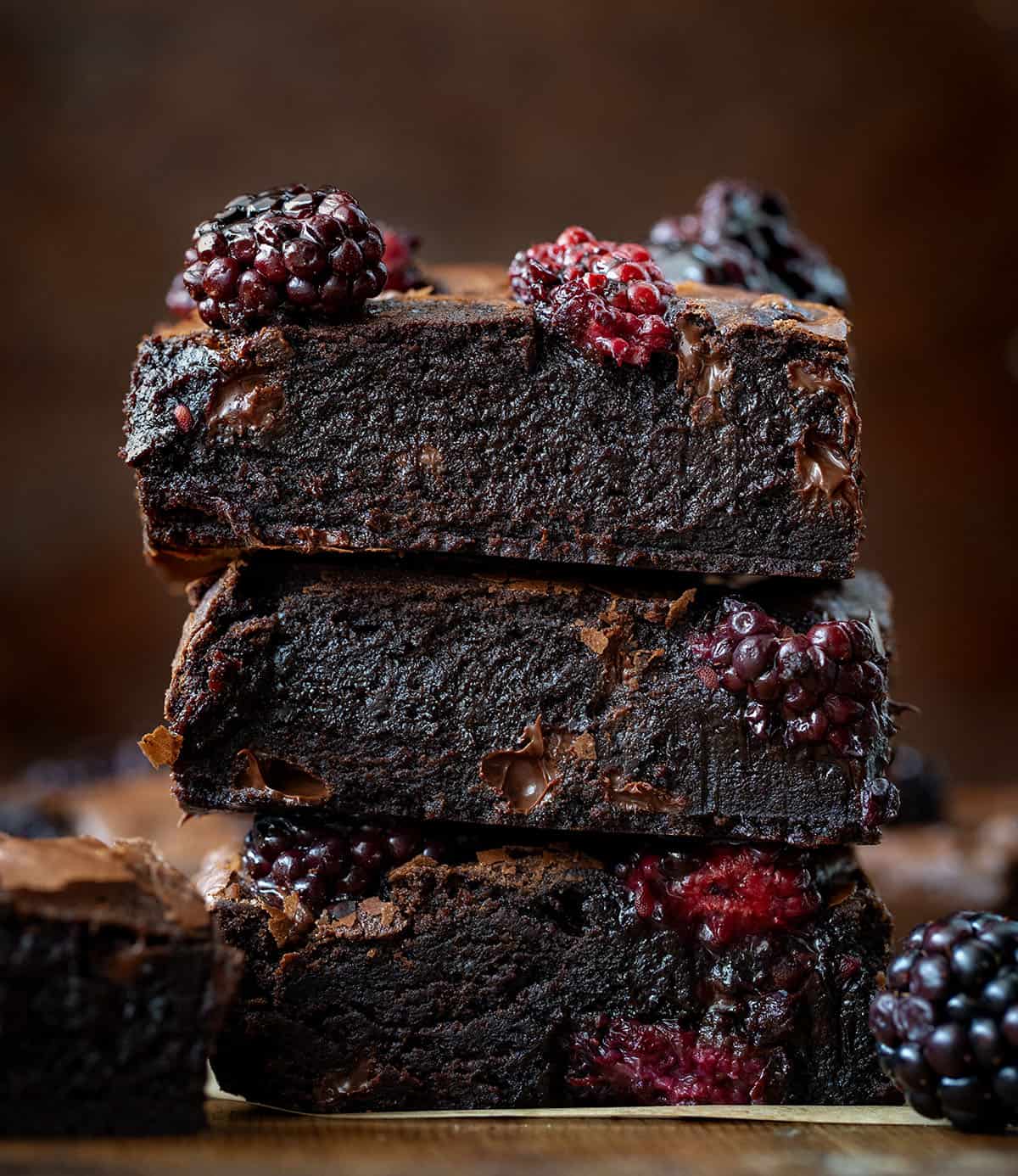 Blackberry Balsamic Brownies