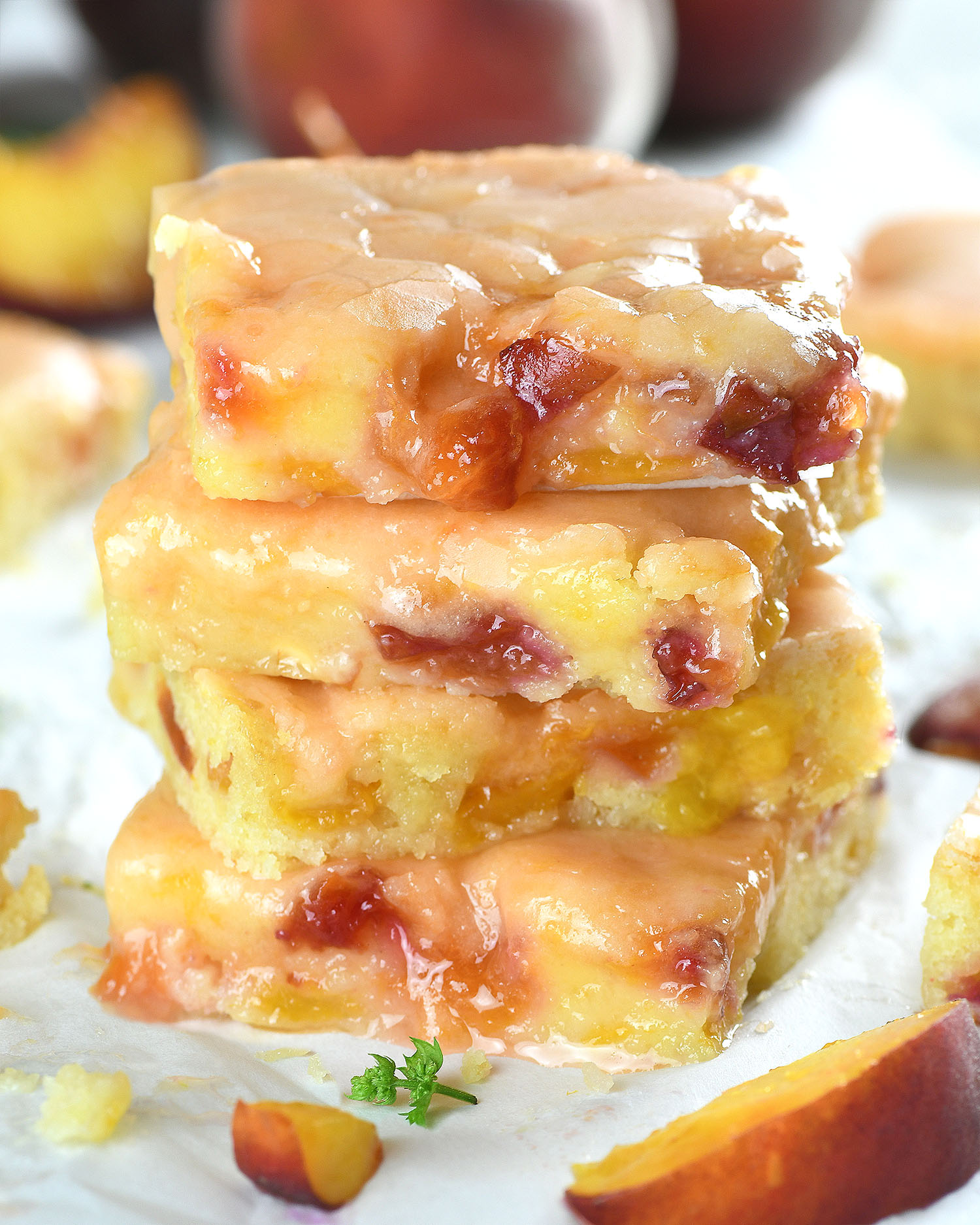 Peach Blondies