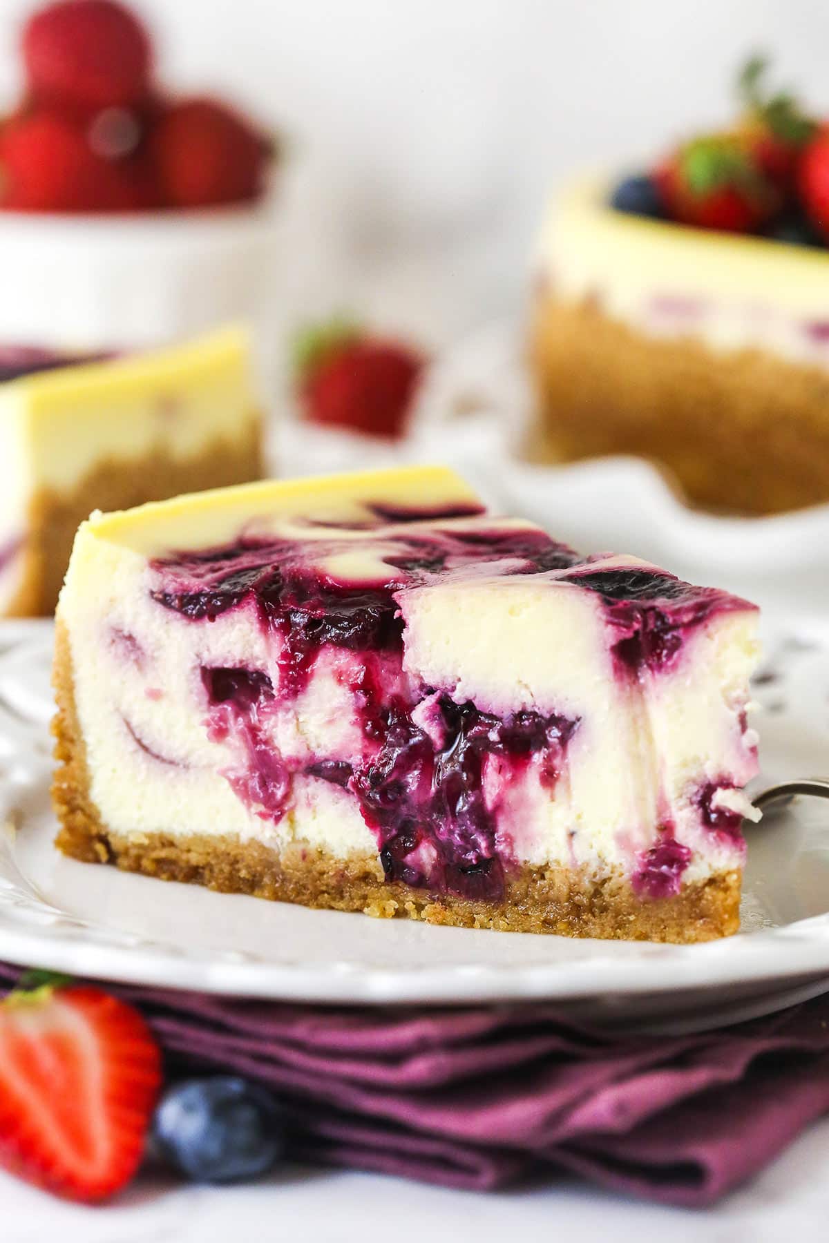 Triple Berry Cheesecake
