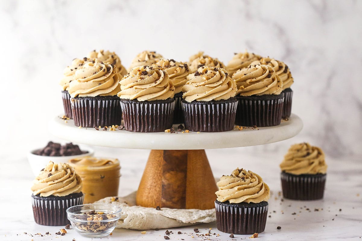 Peanut Butter Chocolate Cupcakes - Super Moist & Easy to Make!