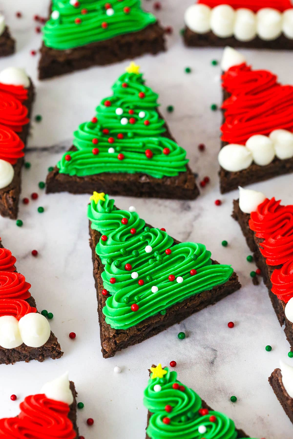 Christmas Tree Brownies