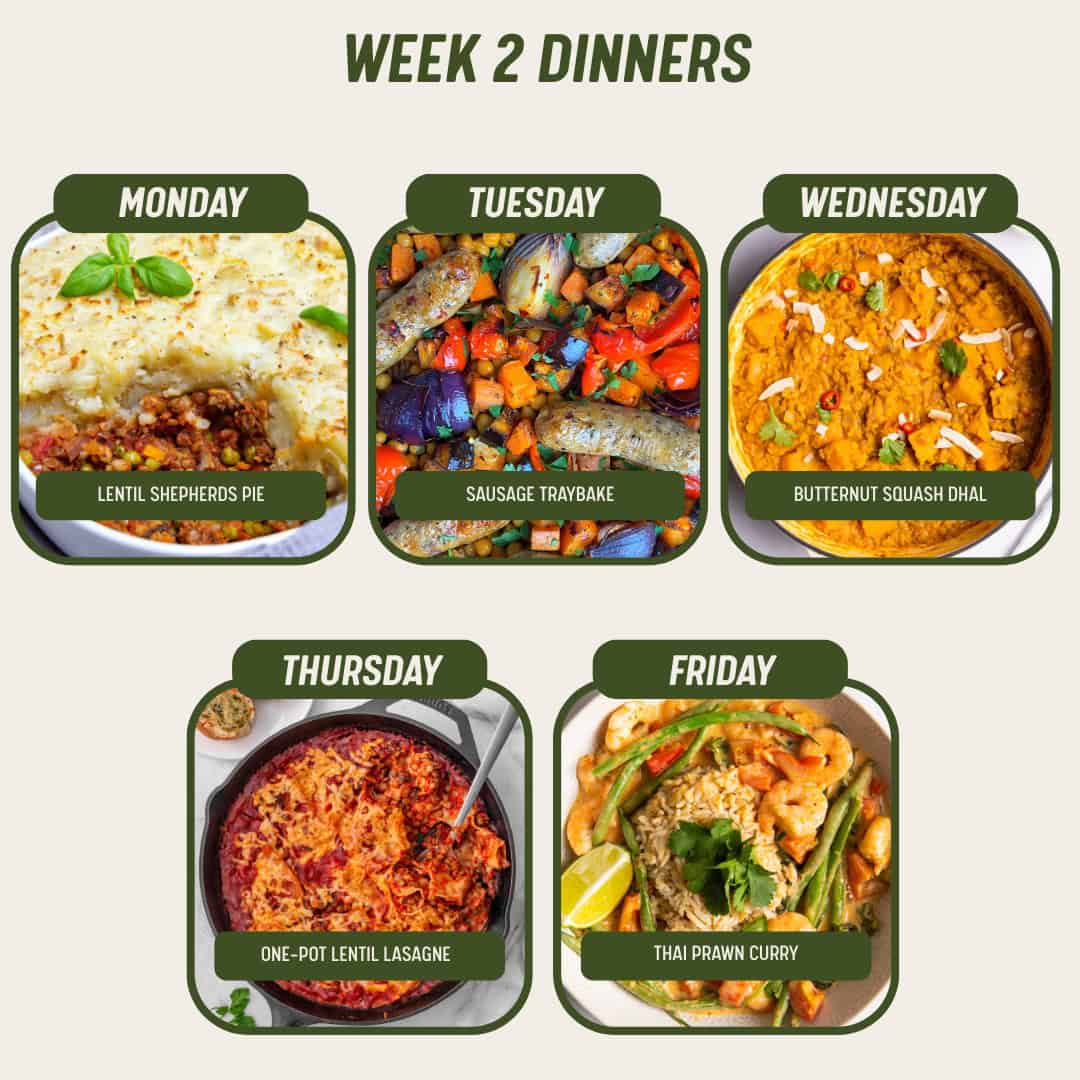 Week 2 Dinners - 19/1/26