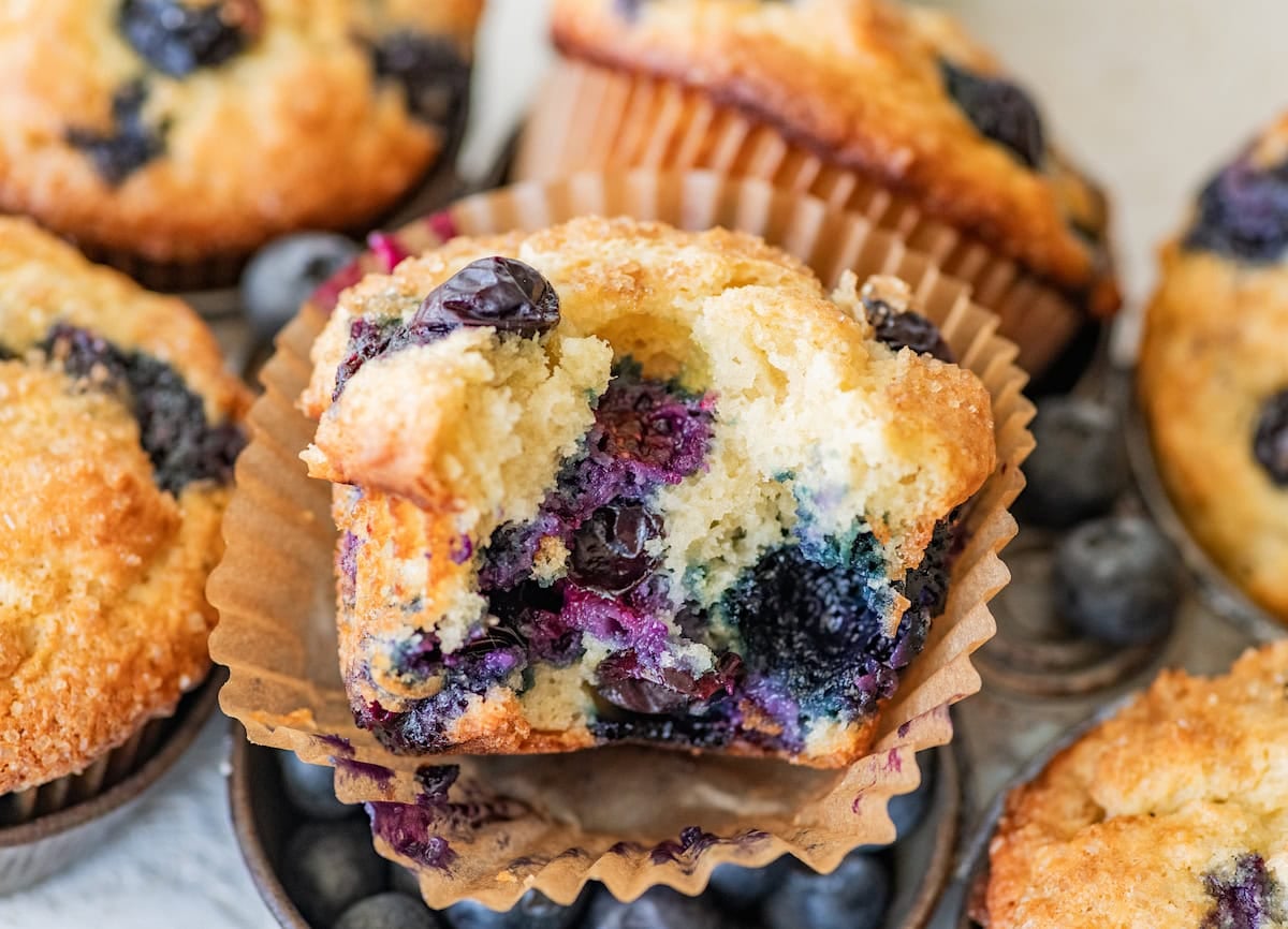 Bakery-Style Blueberry Yogurt Muffins (Soft, Fluffy & Easy)
