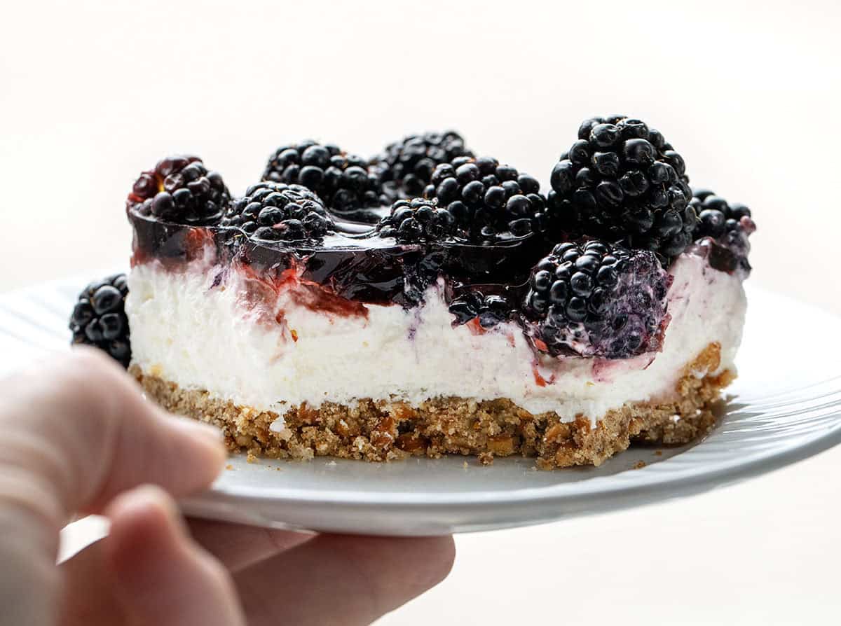 Blackberry Pretzel Salad