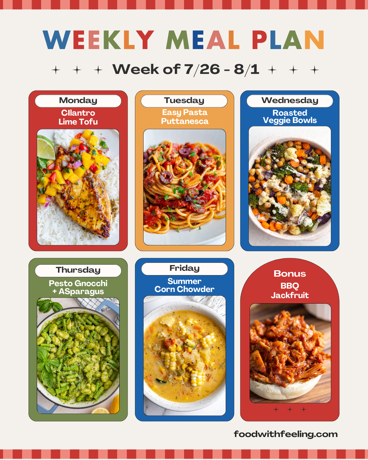 Meal Plan #47 - Food with Feeling