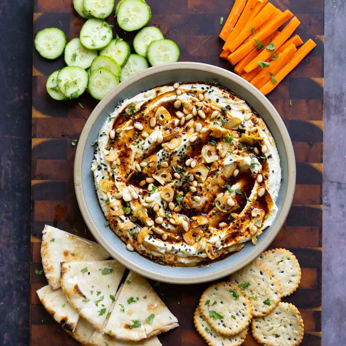 Creamy Whipped Tofu Feta with Smoky Hot Honey - Vegan Richa