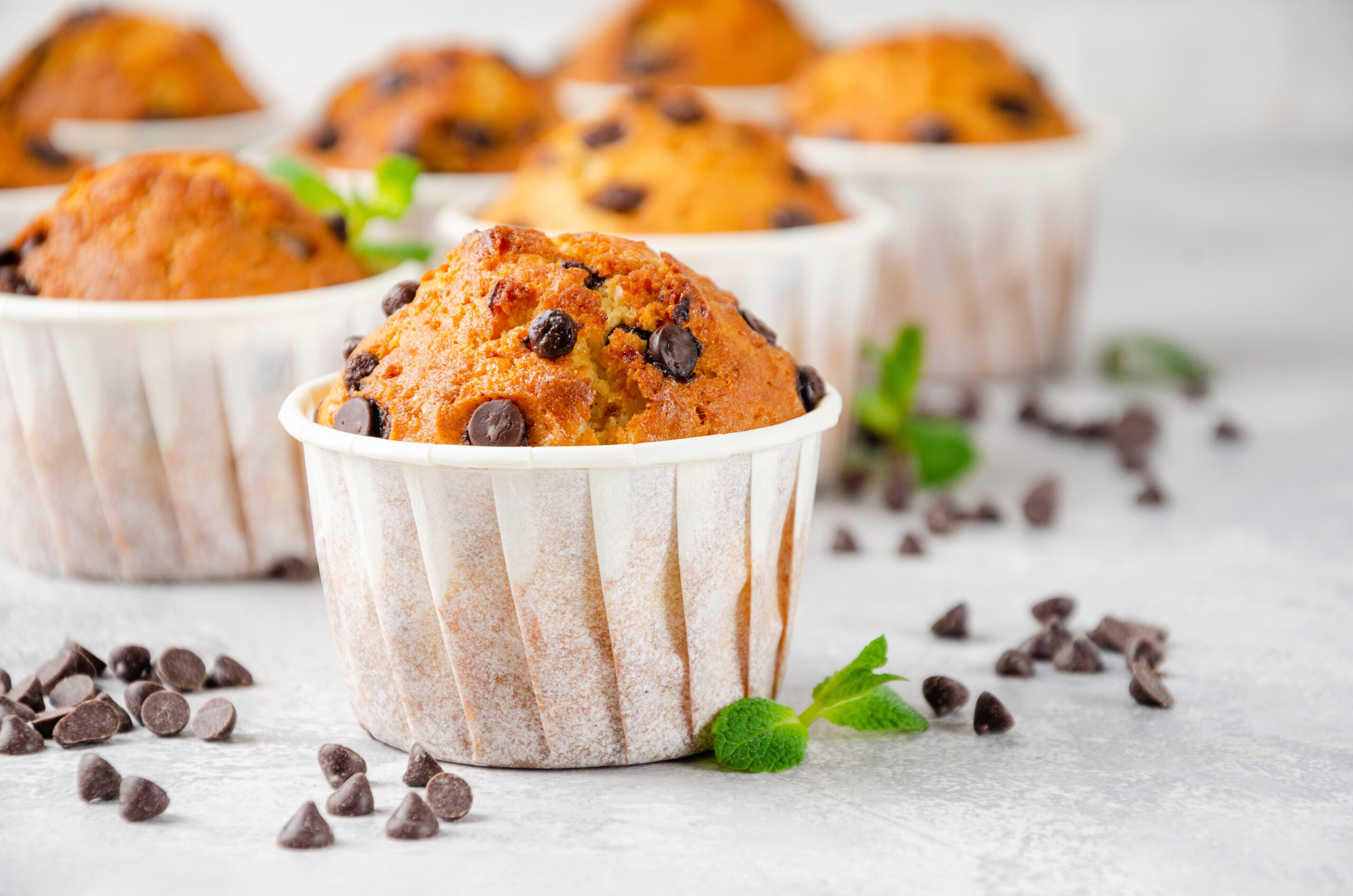 Healthy Chocolate Chip Muffins