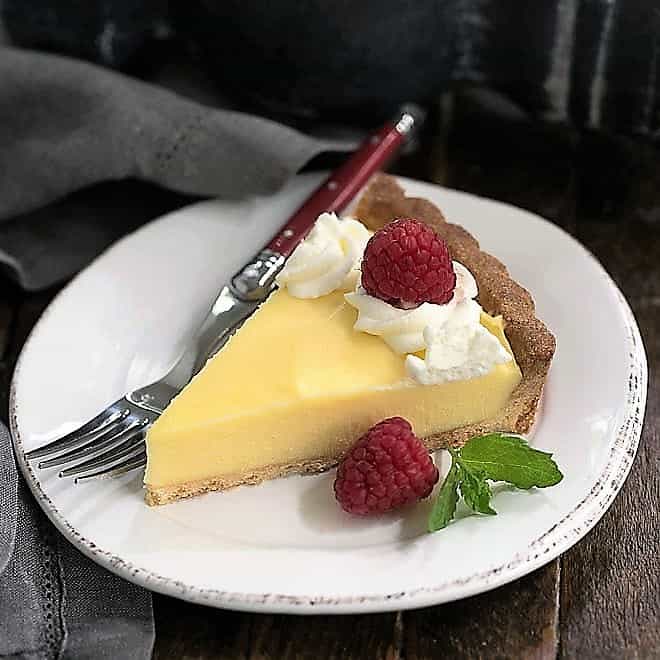 Creamy Lemon Tart - Perfect for Lemon Lovers - That Skinny Chick Can Bake