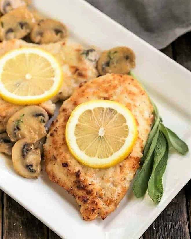 Creamy Chicken Marsala with Herbed Mushrooms - Restaurant Worthy! - That Skinny Chick Can Bake