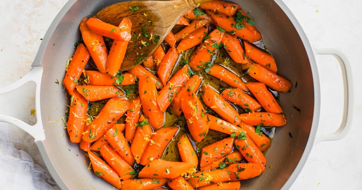 Easy Honey Butter Glazed Carrots (Stovetop Recipe)