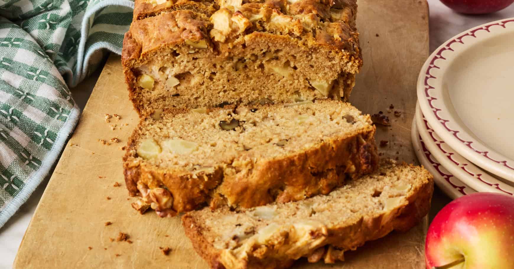 This fall apple bread is so good, I