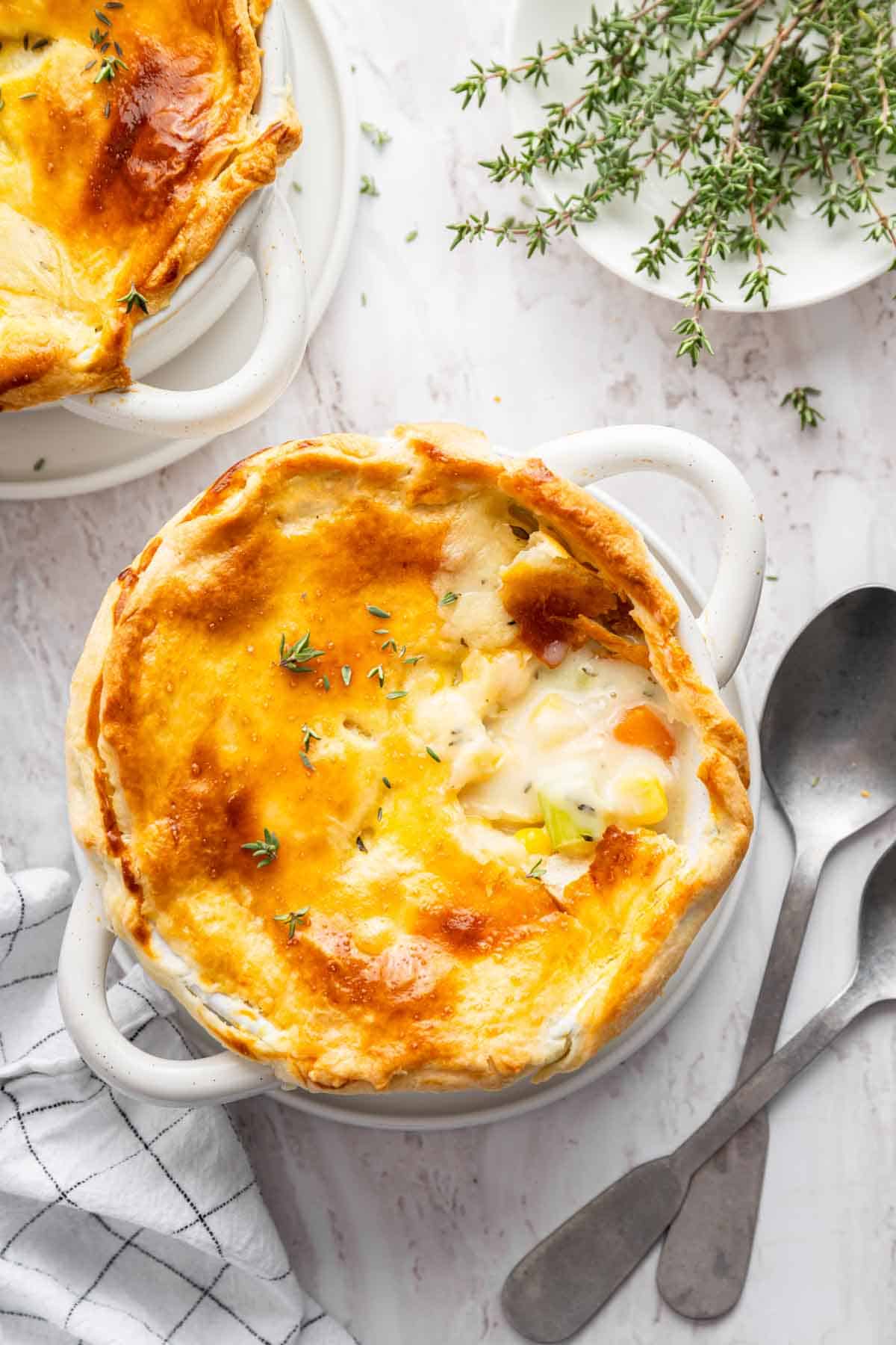 Chicken Pot Pie for Two - Dinner for Two