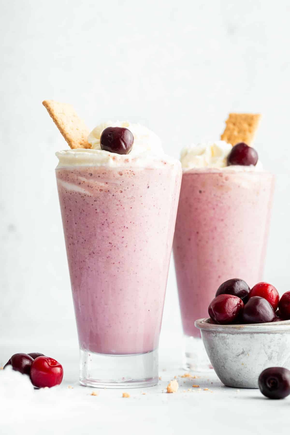 Cherry Milkshake - Dessert for Two