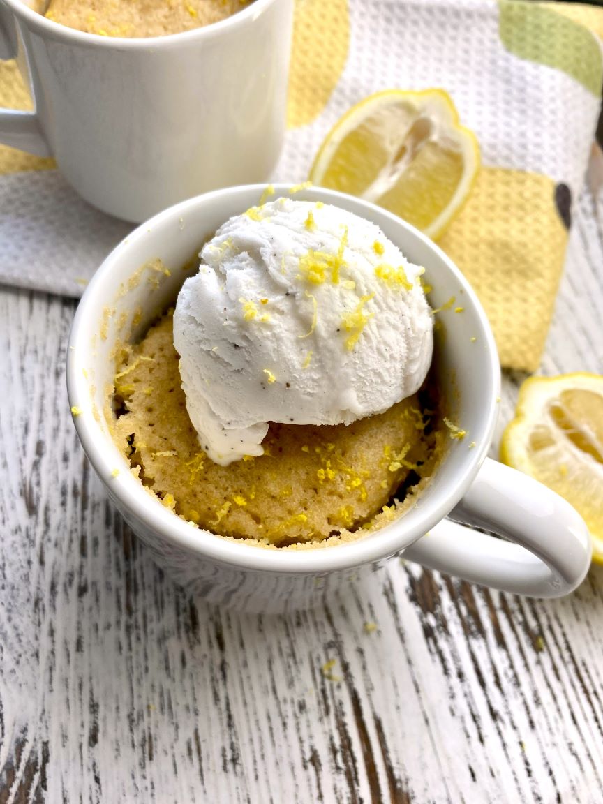 Vegan Lemon Mug Cake