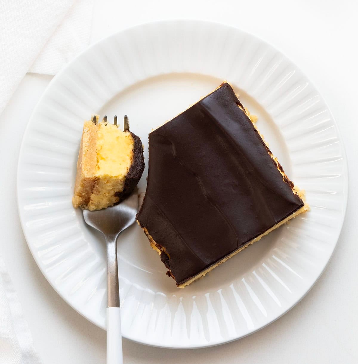No Bake Boston Cream Pie Bars