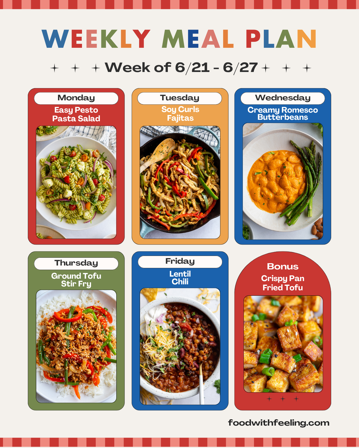 Meal Plan #46 - Food with Feeling