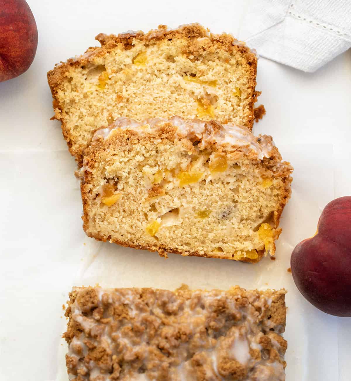 Peach Cobbler Bread