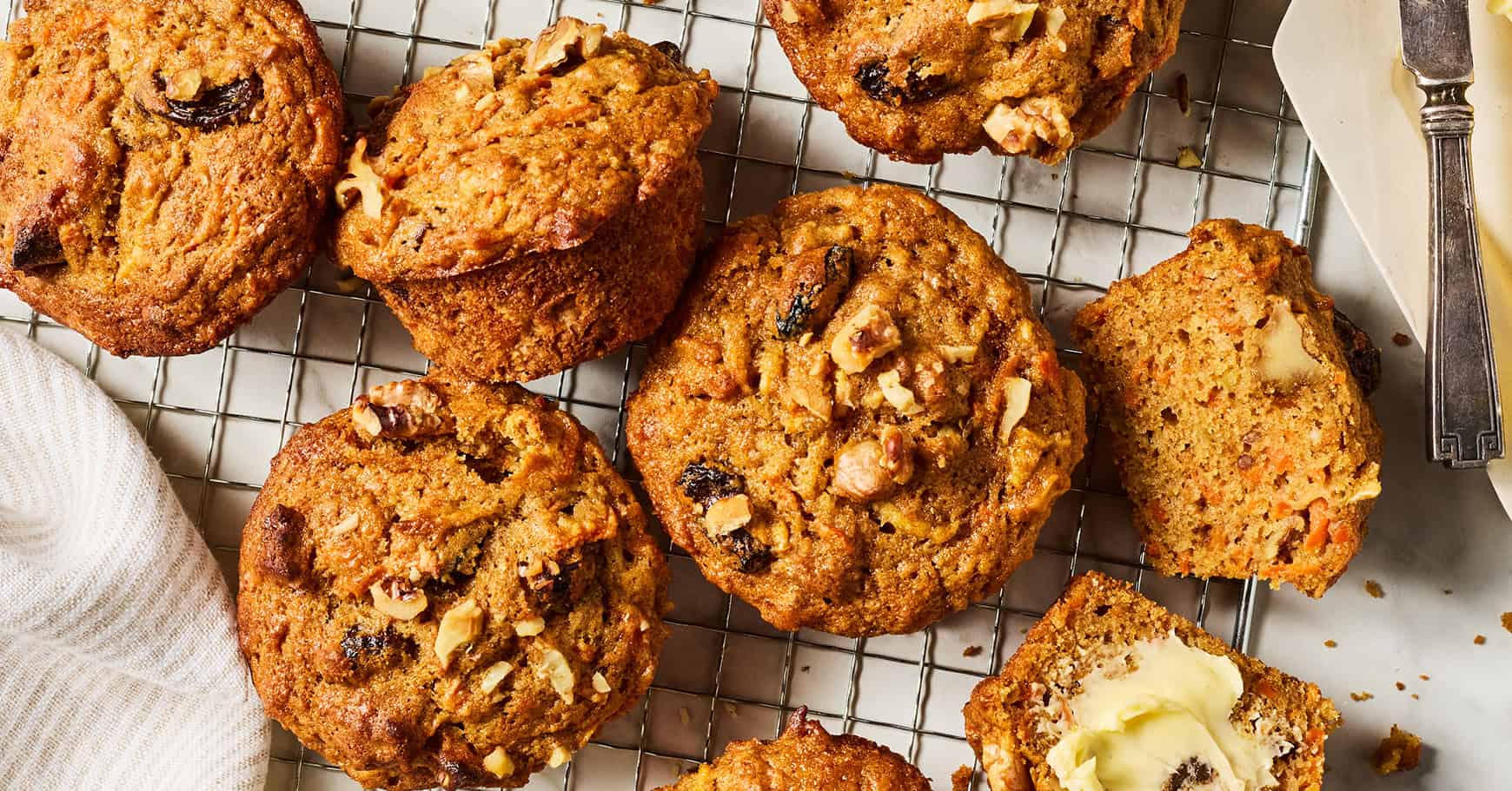 These healthy morning glory muffins let you eat carrot cake for breakfast