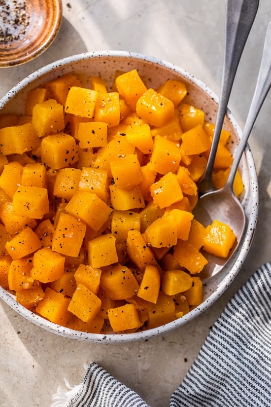 Maple Roasted Butternut Squash Recipe - Easy Holiday Side Dish!