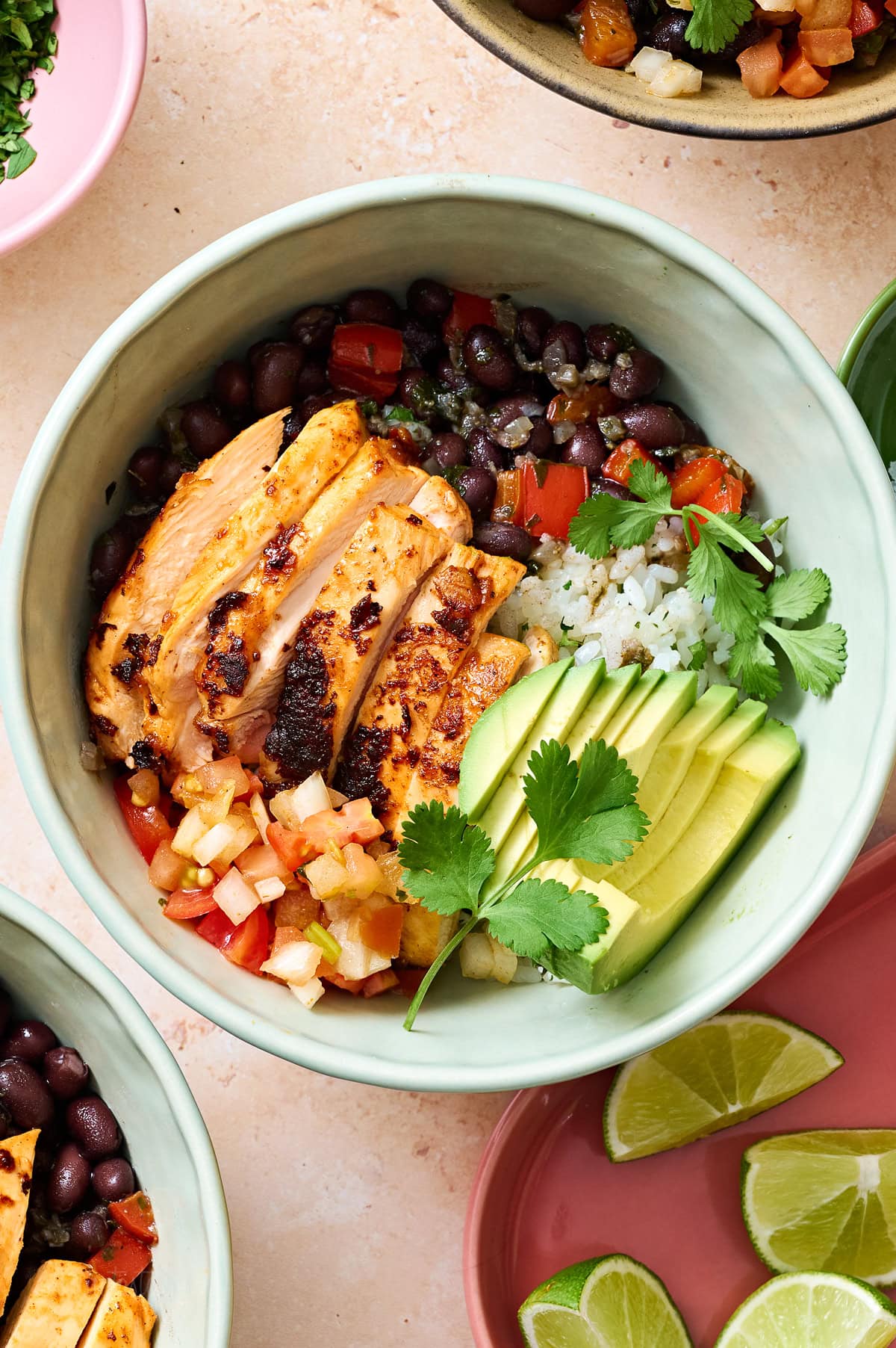 Chicken Taco Bowls (High-Protein, High-Fiber)