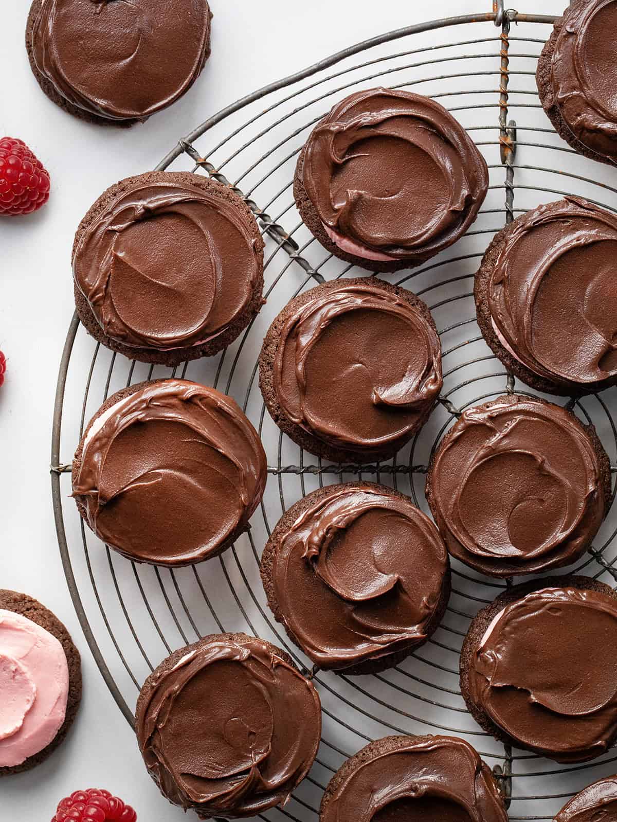 Chocolate Raspberry Cookies