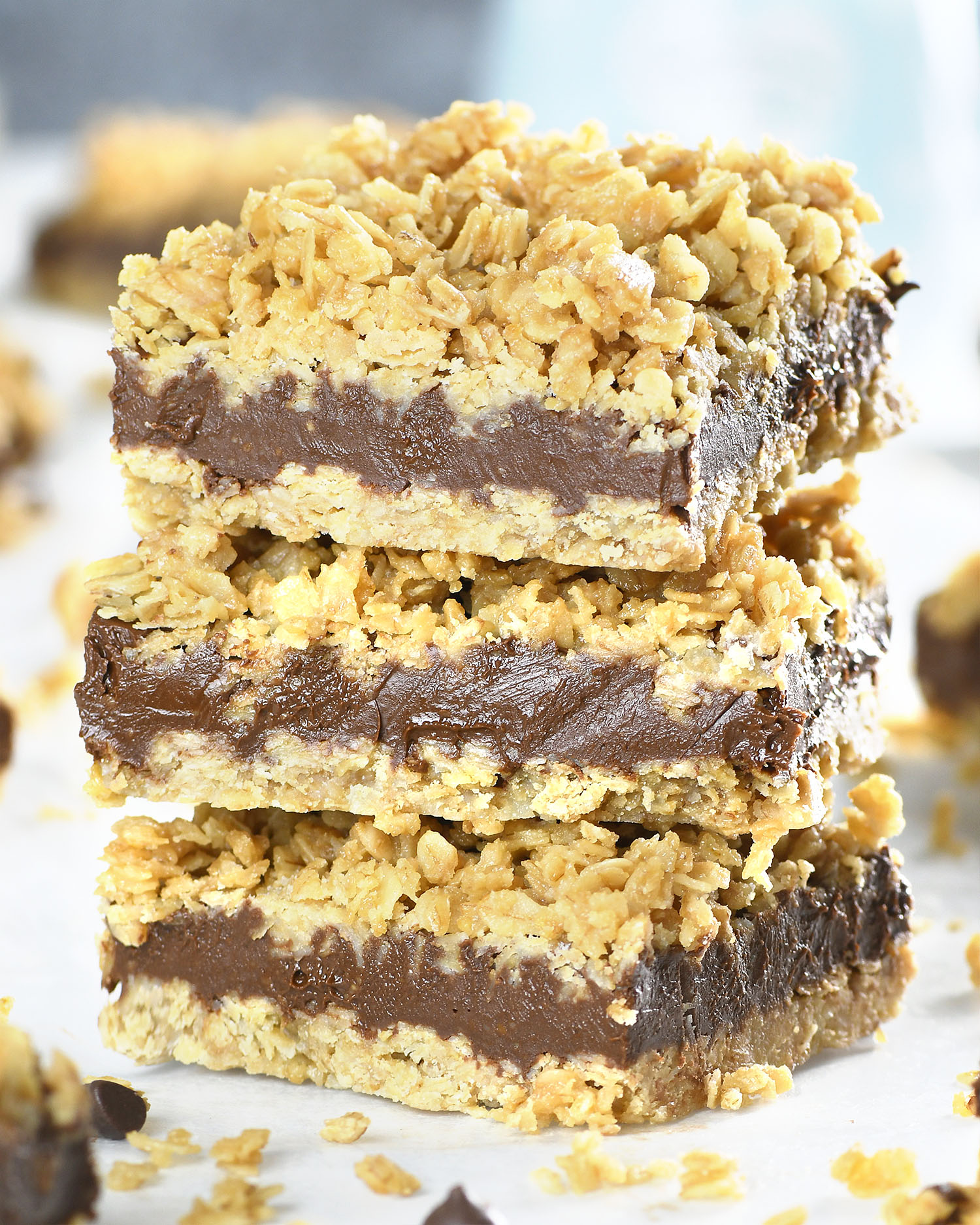 No Bake Chocolate Oatmeal Bars